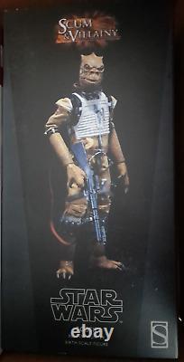 Hot 1/6 Sideshow Bossk Bounty Hunter Boba Star Wars Vader Lqqk Rare Toys 2 6