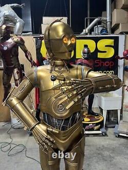 Life Size Sideshow Star Wars C-3P0 11 Full Size C3PO with Lights and Sound