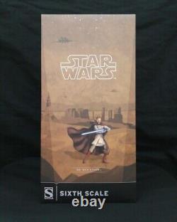 Sideshow Clone Wars Ver. Obi Wan Kenobi Star Wars 12 in Figure withBox