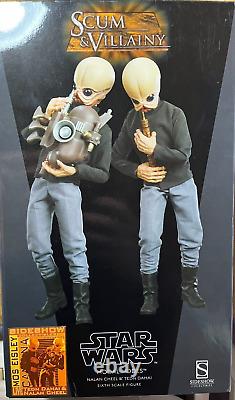 Sideshow Collectibles 1/6 Star Wars Modal Nodes Nalan Cheel & Tedn Dahai RARE