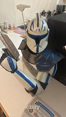 Sideshow Collectibles Star Wars Captain Rex Legendary Scale Bust Statue SIGNED