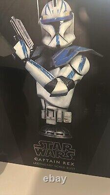 Sideshow Collectibles Star Wars Captain Rex Legendary Scale Bust Statue SIGNED