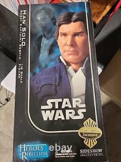 Sideshow Exclusive Star Wars HOTR Han Solo Rebel Captain Bespin Brand New