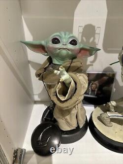 Sideshow Star Wars Child Grogu Modified To Pose With Beskar And Props Life Sized