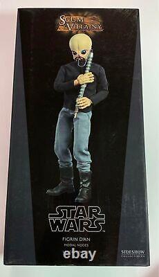 Sideshow Star Wars FIGRIN DAN MODAL NODES Scum & Villainy 1/6 Scale Figure Used