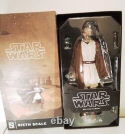 Sideshow Toys 16 Star Wars The Clone Wars Obi-Wan Kenobi Collectible FigureNEW