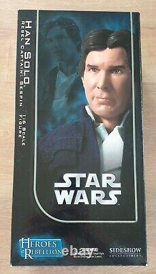 Star Wars Heroes of the Rebellion Han Solo Rebel Captain Bespin 1/6 Sideshow