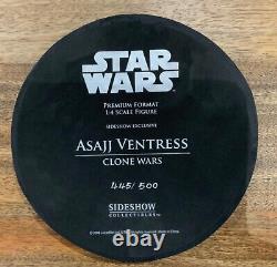 Star Wars Sideshow 71901 Asajj Ventress EXCLUSIVE Premium Format 1/4 Scale