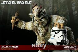 Star Wars Sideshow Fall of the Empire Ewoks vs. Stormtrooper Diorama RARE