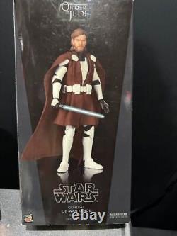 Star Wars Sideshow General Obi-Wan Kenobi Jedi Master 12 Figure Clone Wars