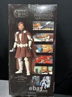 Star Wars Sideshow General Obi-Wan Kenobi Jedi Master 12 Figure Clone Wars