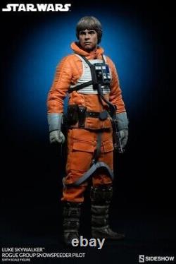 Star Wars Sideshow Luke Skywalker Snowspeeder Pilot 1/6 Scale Figure Exclusive