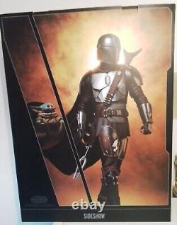 THE MANDALORIAN PREMIUM FORMAT FIGURE Star Wars Sideshow 1/4 Scale NEW