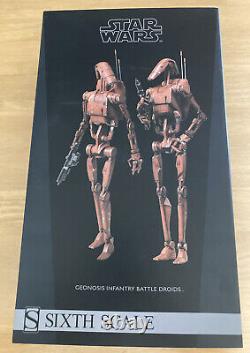 Droïdes de combat Geonosis Infanterie Sideshow Militaries de Star Wars 12 Boîtes