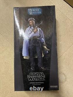 Figurine à l'échelle 1/6 de Lando Calrissian de Star Wars par Sideshow Collectibles et Hot Toys