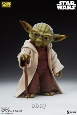 Guerre des étoiles Les Clone Wars Figurine à l'échelle 1:6 de Yoda Sideshow Toys