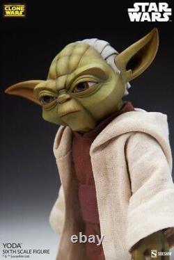 Guerre des étoiles Les Clone Wars Figurine à l'échelle 1:6 de Yoda Sideshow Toys