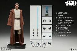 Guerre des étoiles : Les guerres des clones 1/6 Figurine d'action Obi-Wan Kenobi Sideshow Collectibles