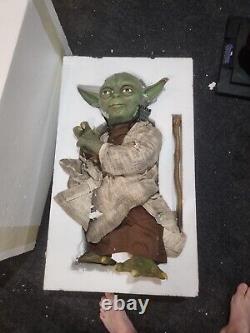 La taille réelle de Yoda dans le spectacle de curiosités.