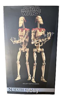 Sideshow Collectibles Star Wars 100284 Sécurité Battle Droids Série à l'échelle 6ème