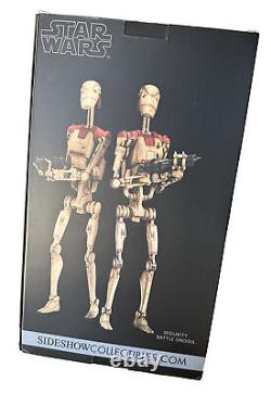 Sideshow Collectibles Star Wars 100284 Sécurité Battle Droids Série à l'échelle 6ème