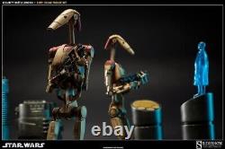 Sideshow Collectibles Star Wars 100284 Sécurité Battle Droids Série à l'échelle 6ème