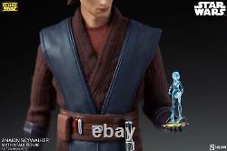 Star Wars Anakin Skywalker avec la figurine holographique Ahsoka Tano à l'échelle 1/6 de Sideshow
