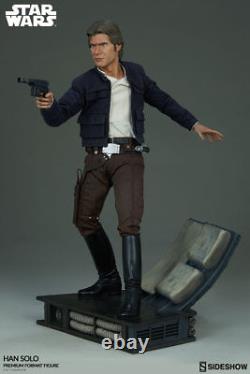 Star Wars L'Empire contre-attaque Statue Han Solo uniquement Harrison Ford 1/4 Sideshow Rare