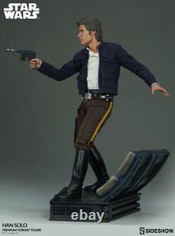 Star Wars L'Empire contre-attaque Statue Han Solo uniquement Harrison Ford 1/4 Sideshow Rare