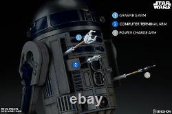 Star Wars R2-D2 Droid Version de luxe figurine d'action 1/6 Sideshow Boîte marron Maintenant