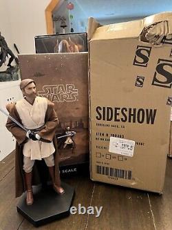 Statue de collection de Sideshow Star Wars Obi-Wan Kenobi à l'échelle 1/6 de la Guerre des Clones.