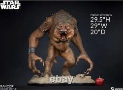 Statue du Rancor de Star Wars de Sideshow en taille réelle de 30 pouces, rare et limitée à 600 exemplaires.